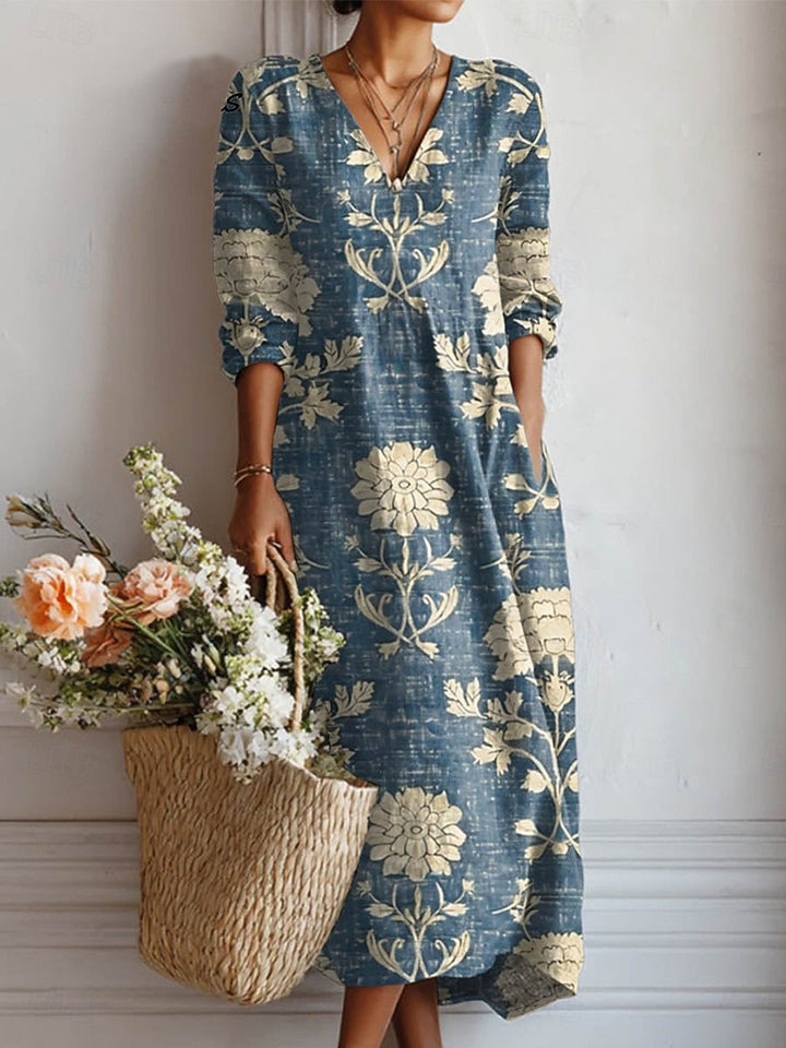 Mabel | Elegant Maxi Dress – Light with Airy Chiffon