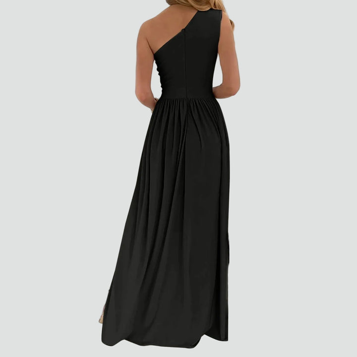 Margot | Evening Maxi Dress – One-Shoulder Design and with Leg Slit