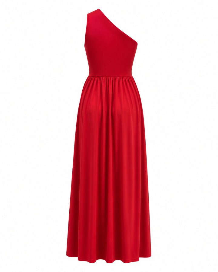 Margot | Evening Maxi Dress – One-Shoulder Design and with Leg Slit