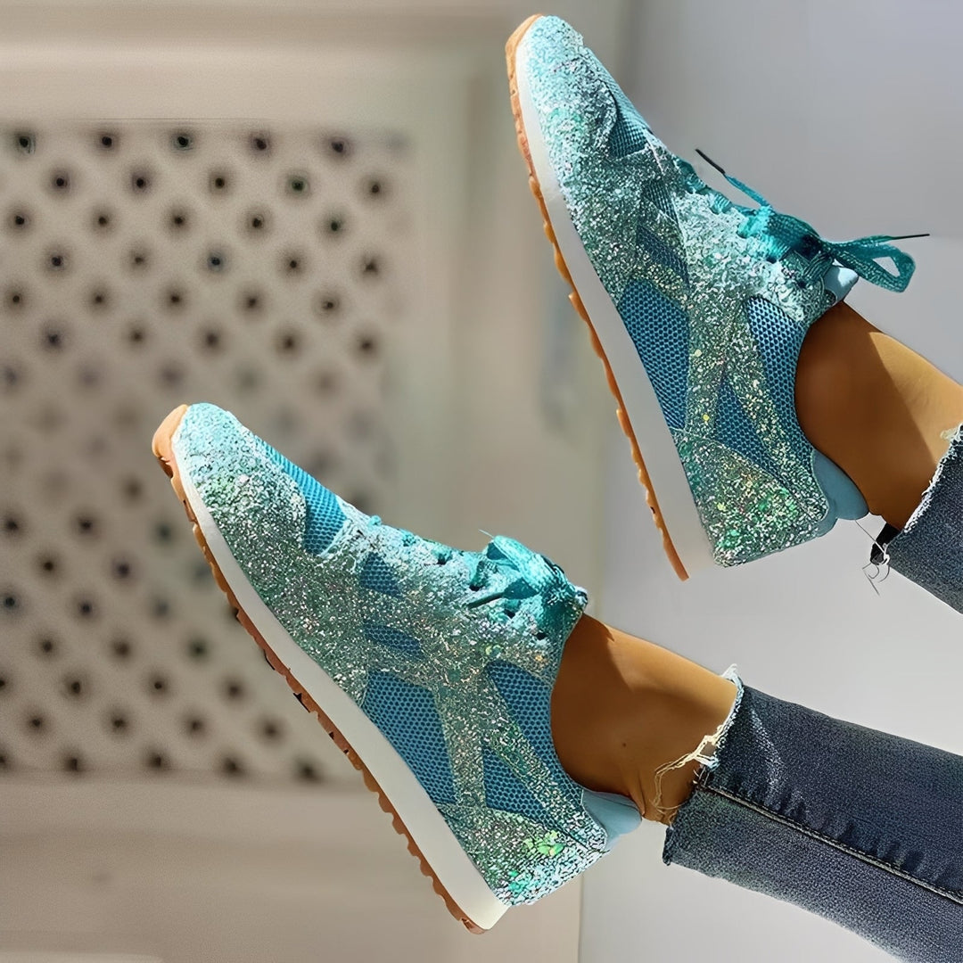 Aurora | Glitter Sneakers – Sparkle Breathable Mesh