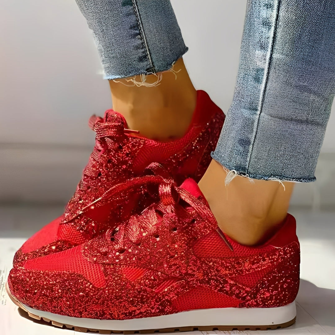 Aurora | Glitter Sneakers – Sparkle Breathable Mesh