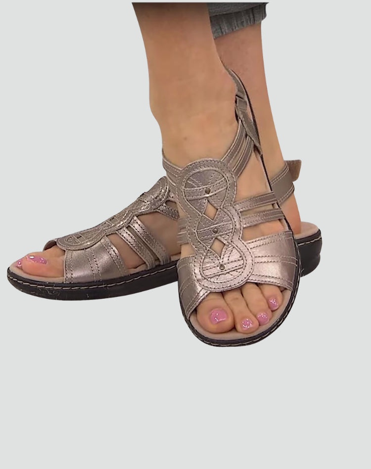Lucy | Hook-and-Loop Sandals – Cushioned Footbed Sole