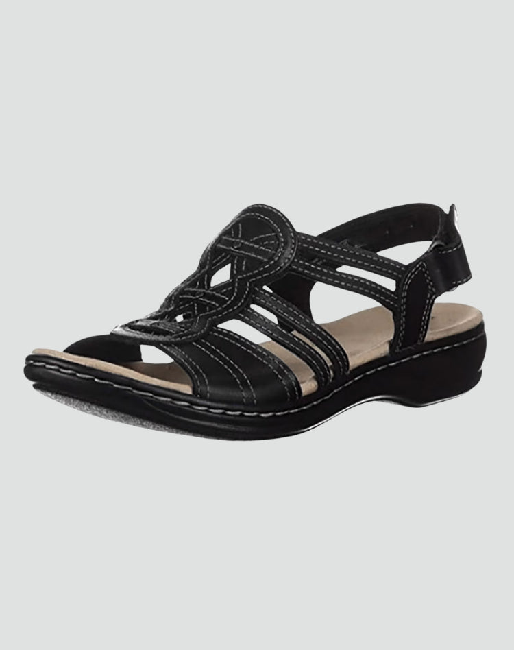 Lucy | Hook-and-Loop Sandals – Cushioned Footbed Sole