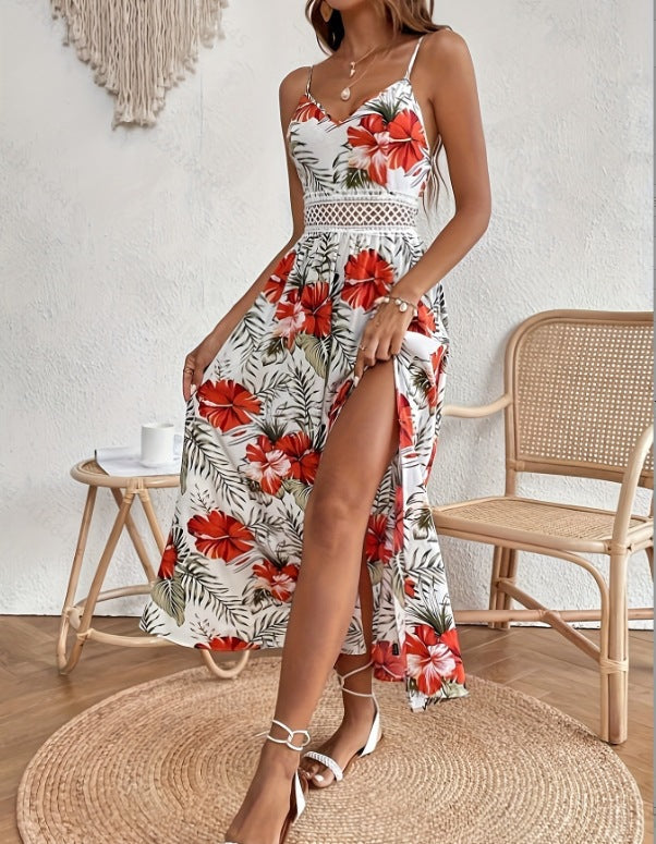 Willow | Maxi Dress – Loose Fit with Botanical Print