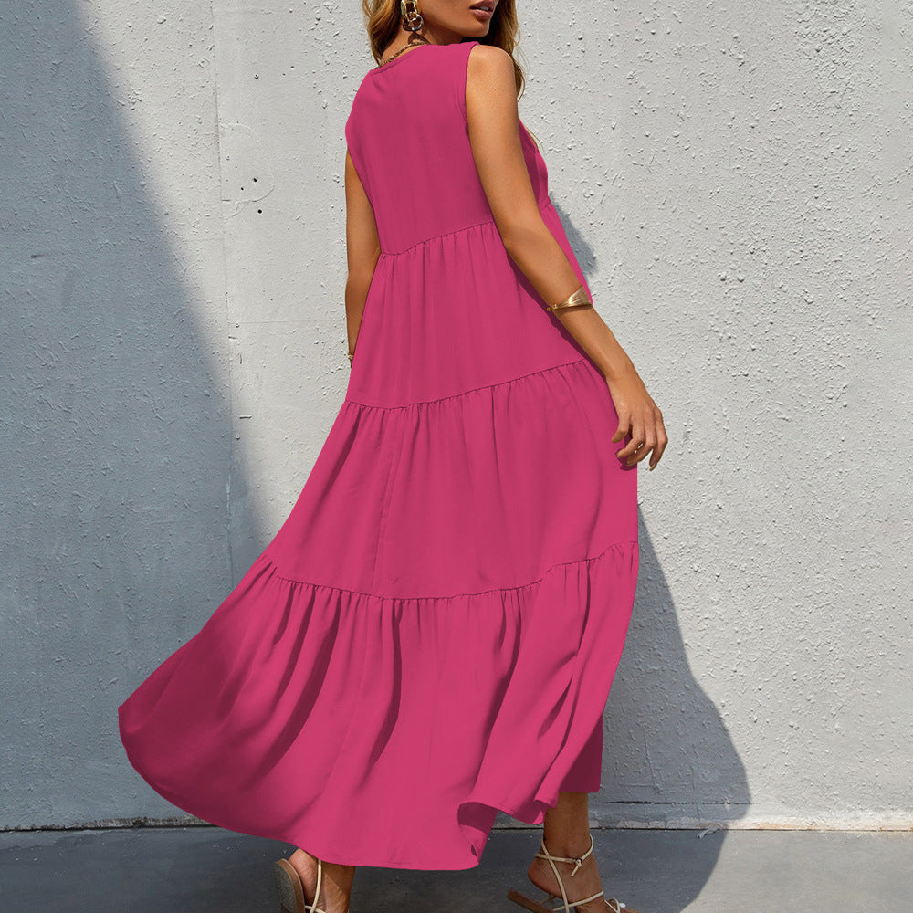 Violet | Maxi Dress – Relaxed Fit Layered with V-Neck