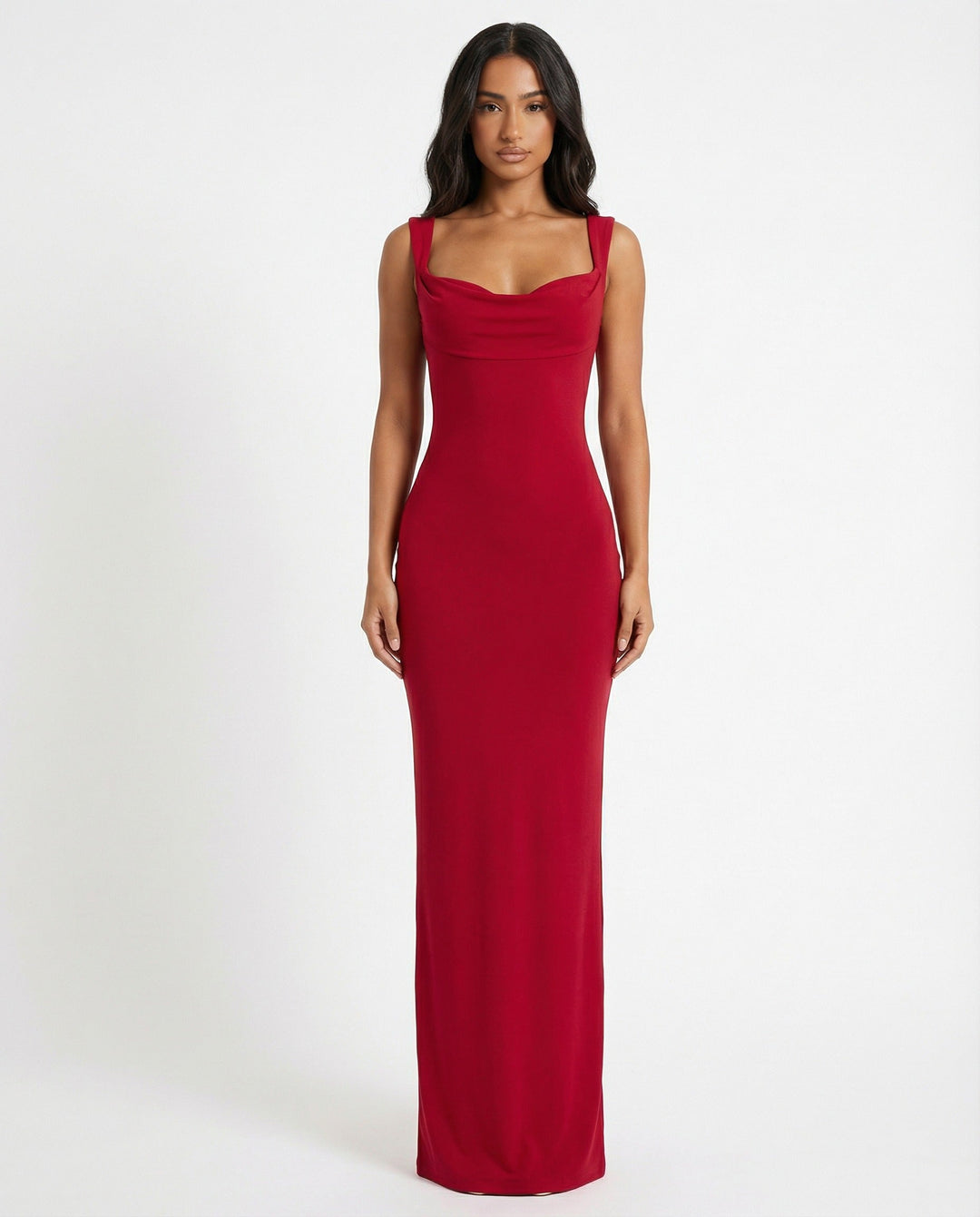 Zoe | Maxi Dress – Sleek Sculpting Backless Tie-Detail