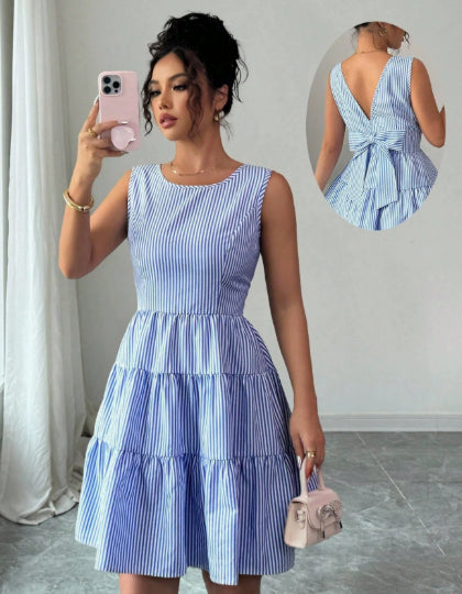 Tatiana | Mini Dress – Butter with Layered Skirt