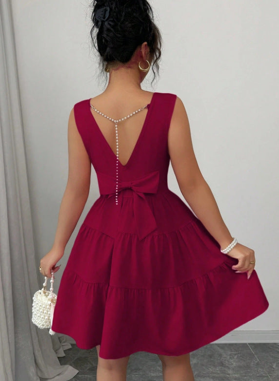 Tatiana | Mini Dress – Butter with Layered Skirt