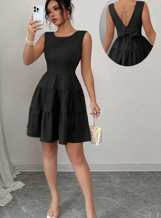 Tatiana | Mini Dress – Butter with Layered Skirt