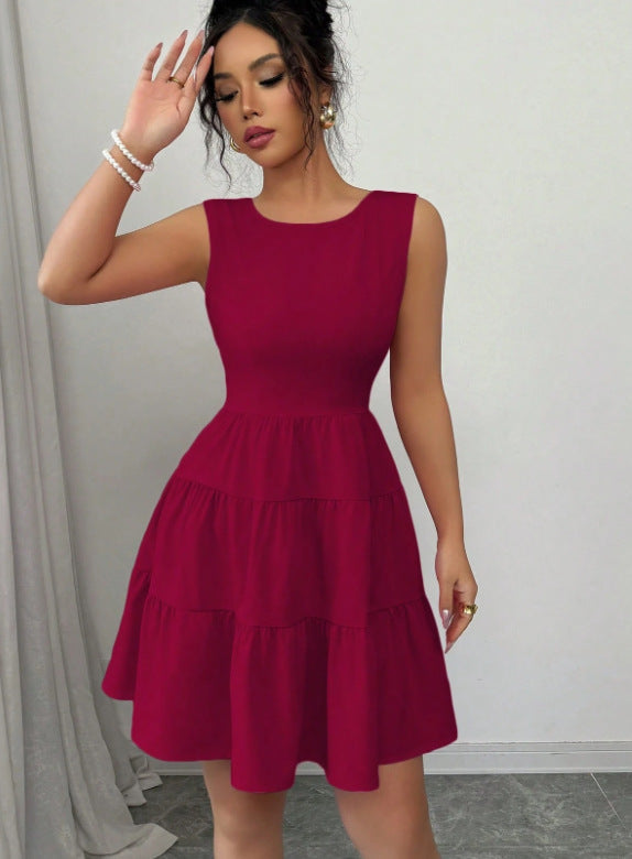 Tatiana | Mini Dress – Butter with Layered Skirt