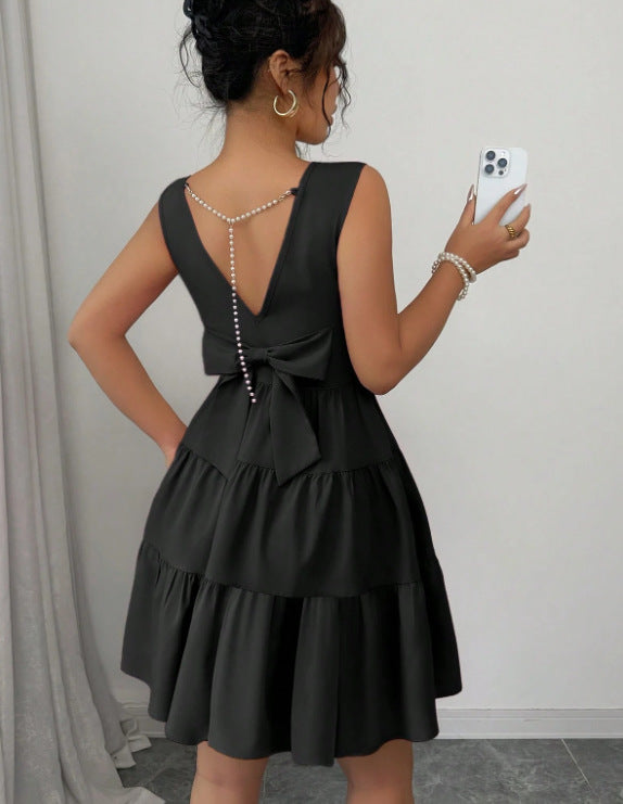 Tatiana | Mini Dress – Butter with Layered Skirt
