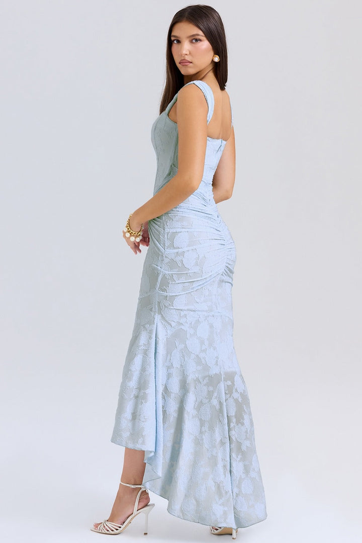 Yara | Sleeveless Lace Maxi Dress – Sculpting