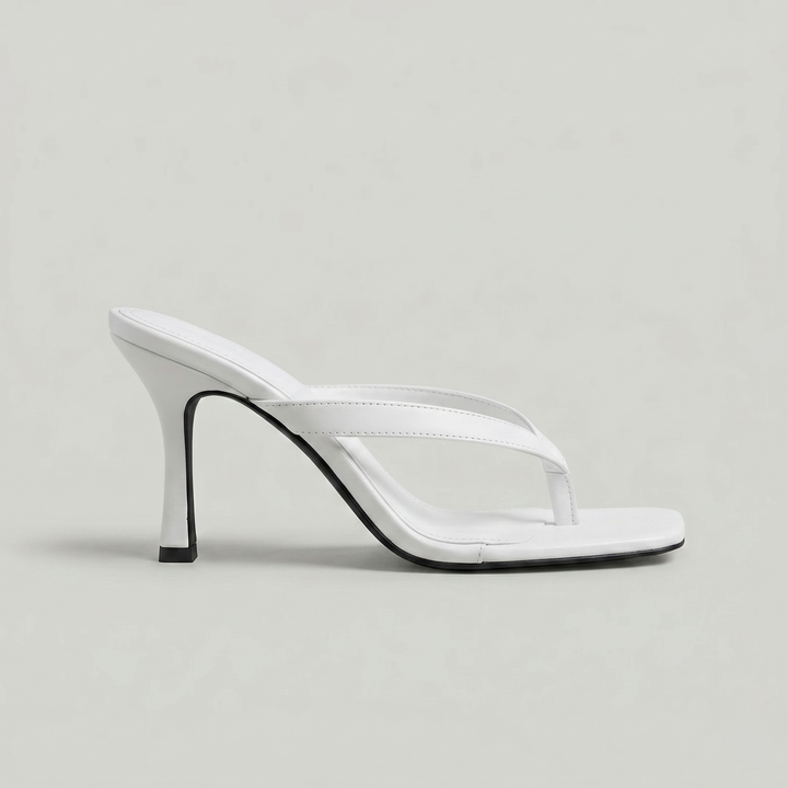 Ivy | Slingback High-Heel Stilettos – Square Toe with Toe Post