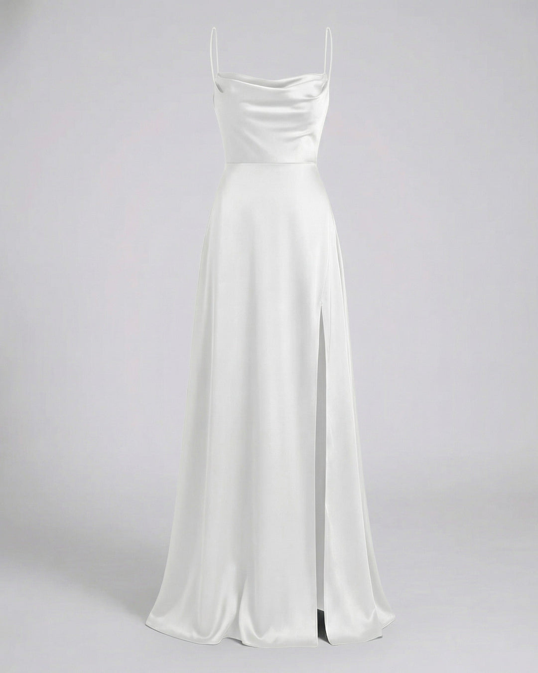Paloma | Slip Maxi Dress – Draped with High Split