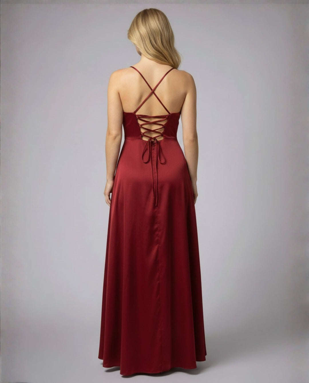 Paloma | Slip Maxi Dress – Draped with High Split