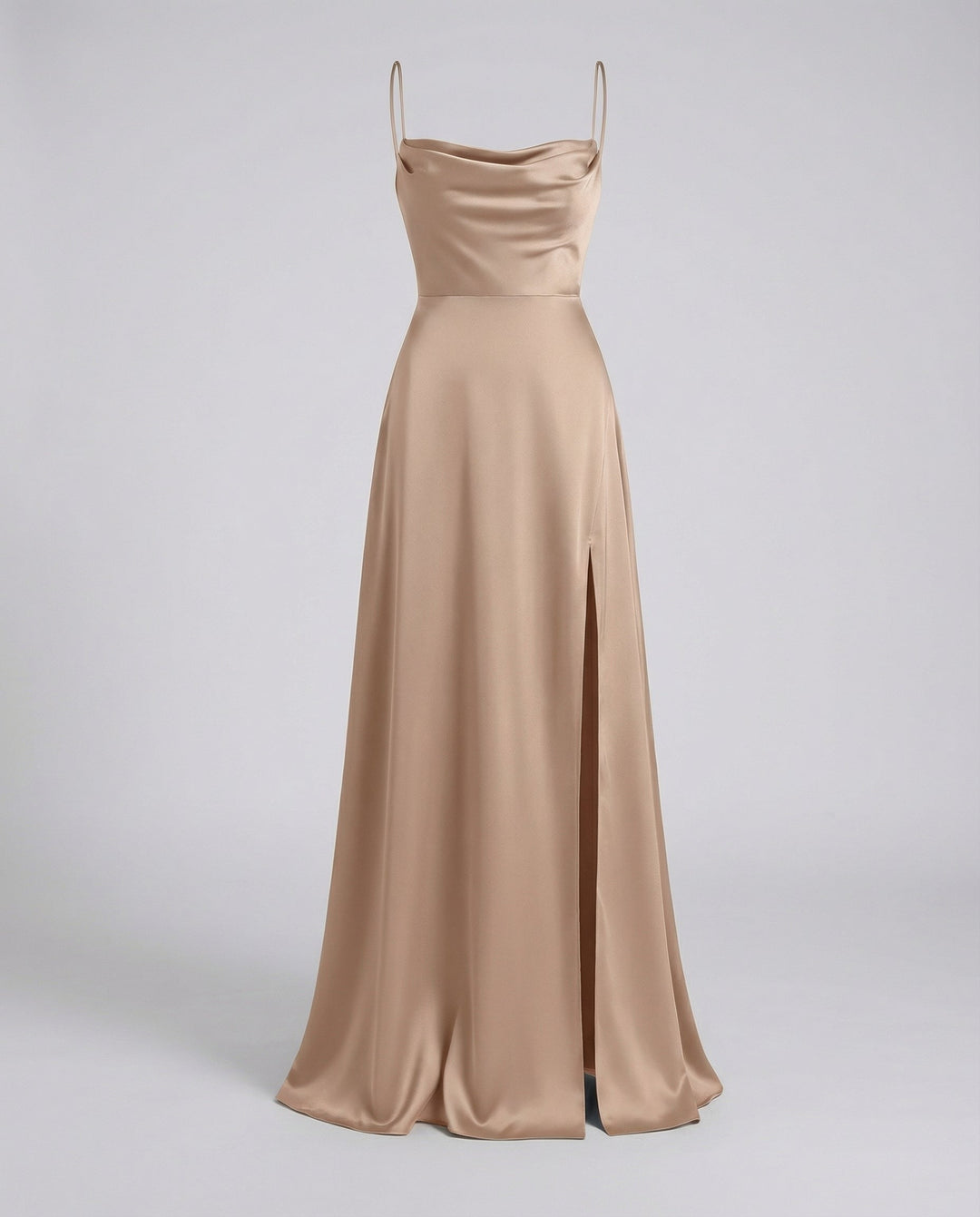 Paloma | Slip Maxi Dress – Draped with High Split