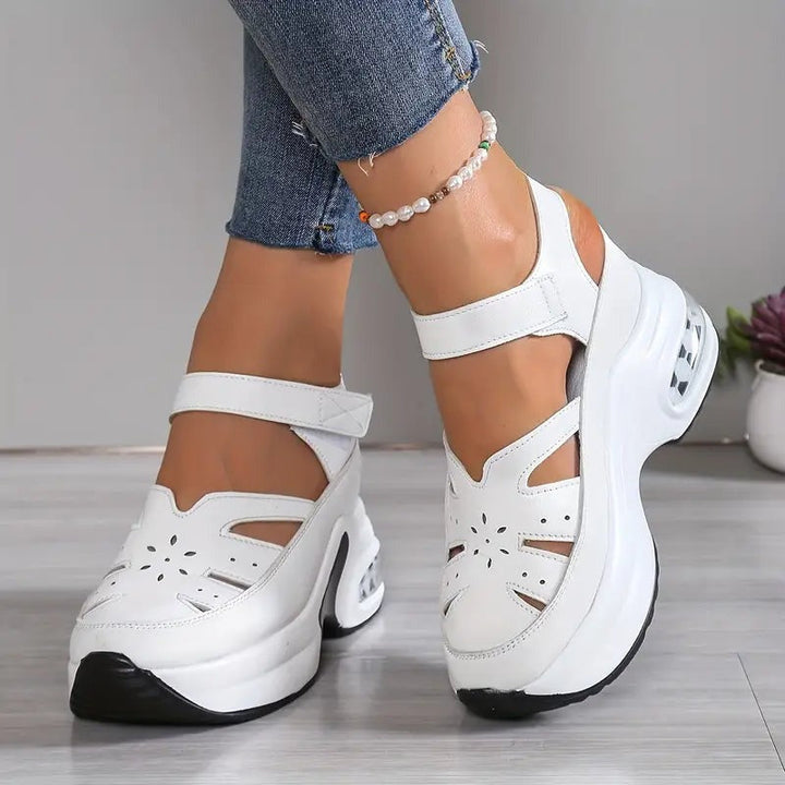Evelyn | Wedge Sandals – Comfort Velcro Straps