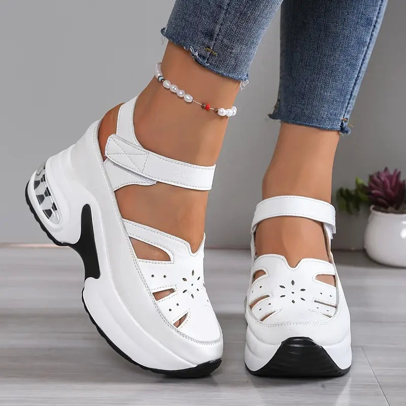 Evelyn | Wedge Sandals – Comfort Velcro Straps