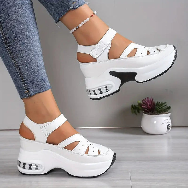 Evelyn | Wedge Sandals – Comfort Velcro Straps
