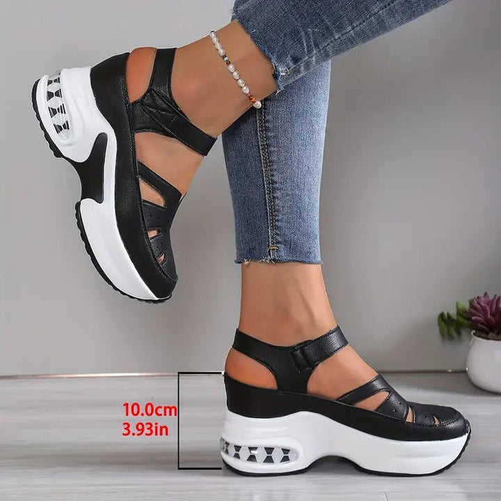 Evelyn | Wedge Sandals – Comfort Velcro Straps