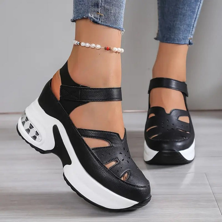 Evelyn | Wedge Sandals – Comfort Velcro Straps