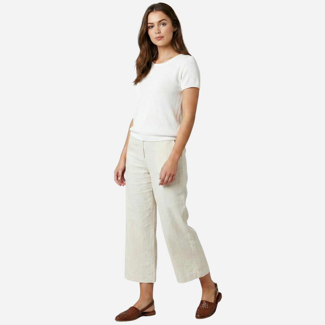 Sara | Woven Slingback Flats with Adjustable Strap