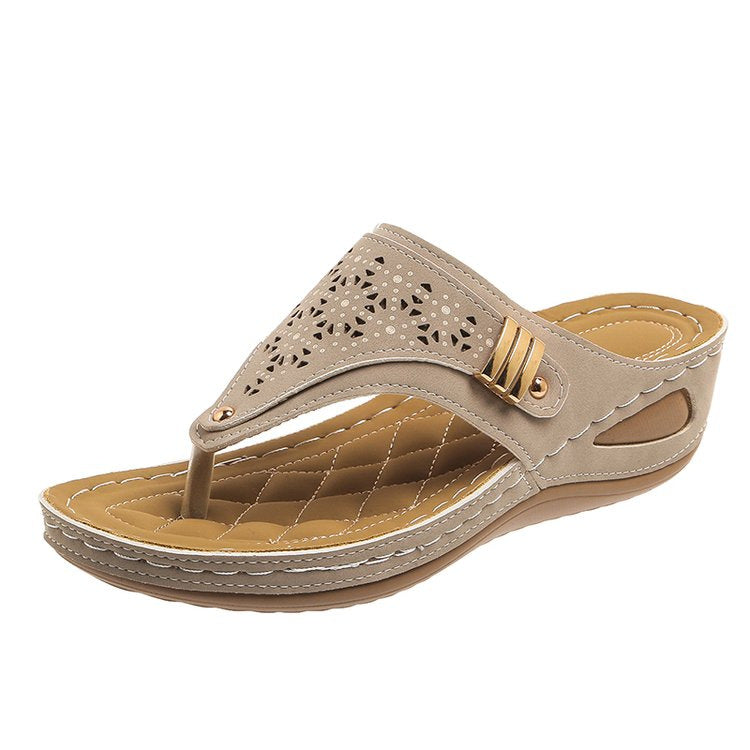 Florence | Sandals with Arch Support, Adjustable Straps and Wedge Heel