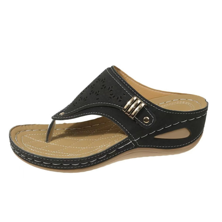 Florence | Sandals with Arch Support, Adjustable Straps and Wedge Heel