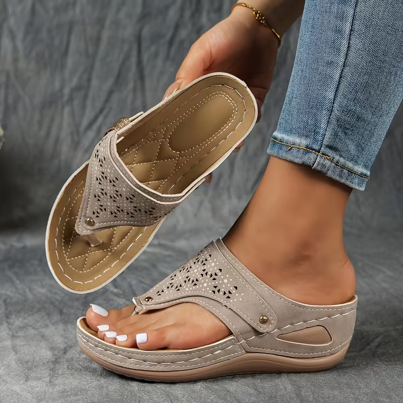 Eliza - Stylish Supportive Wedge Sandals