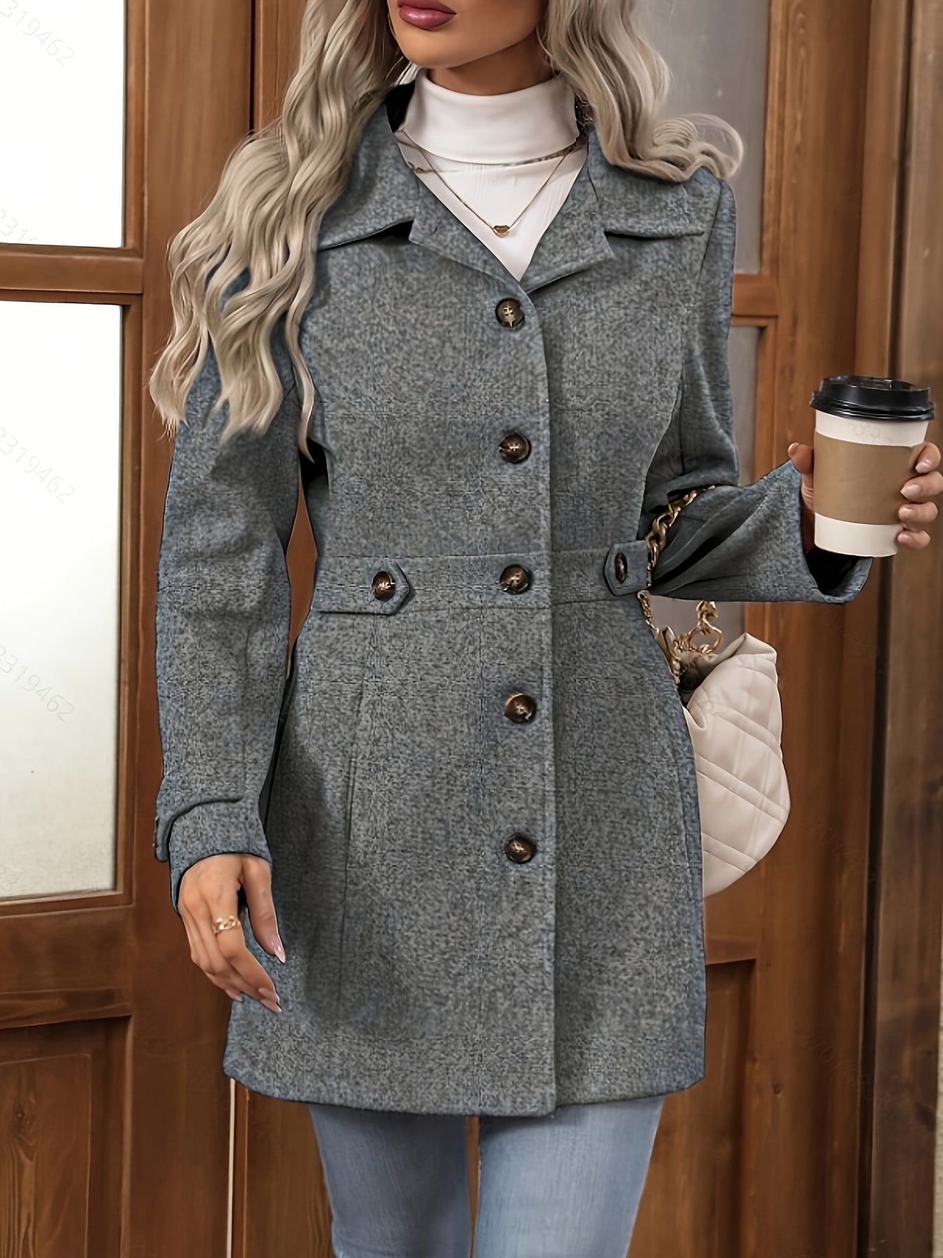 Margot | Waist-Defined Tweed Coat