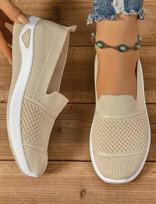 Azalea orthopedic slip-on sneakers in Beige by Cévora London