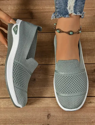 Azalea orthopedic slip-on sneakers in Green by Cévora London
