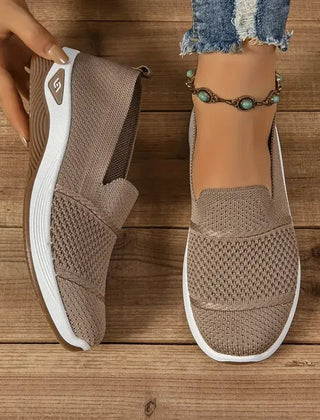 Azalea orthopedic slip-on sneakers in Khaki by Cévora London