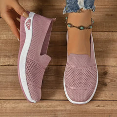 Azalea orthopedic slip-on sneakers in Pink by Cévora London