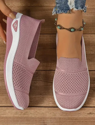 Azalea orthopedic slip-on sneakers in Pink by Cévora London
