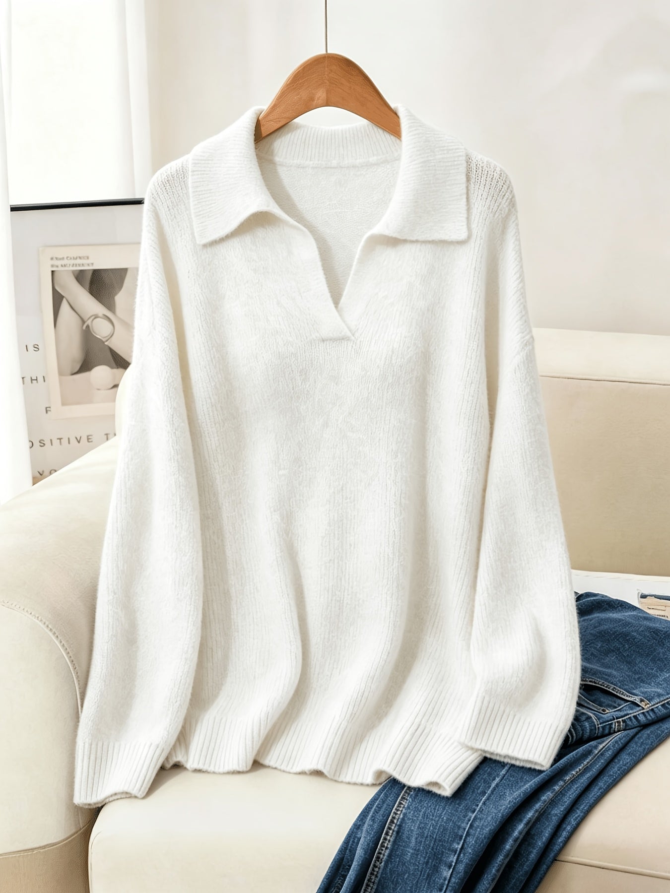 Josephine | Plus Size Soft Lapel Pullover