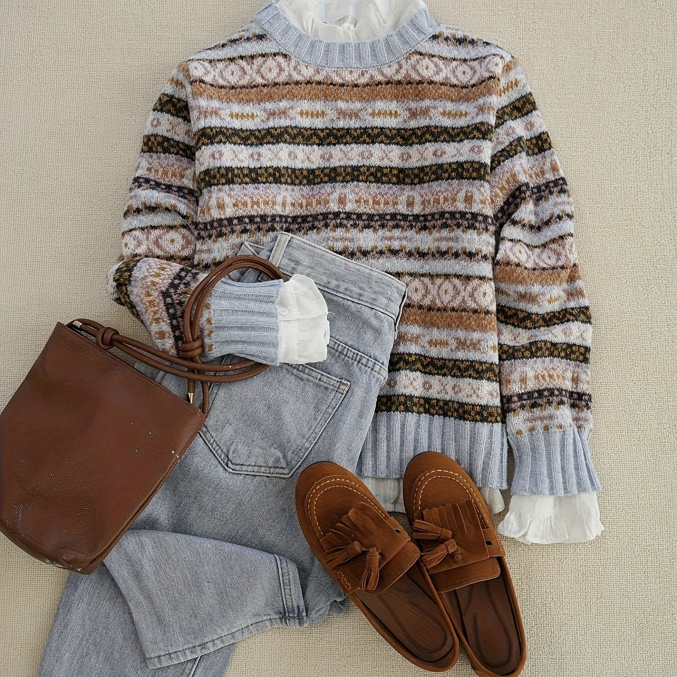 Ruby | Colourblock Raglan-Sleeve Jumper