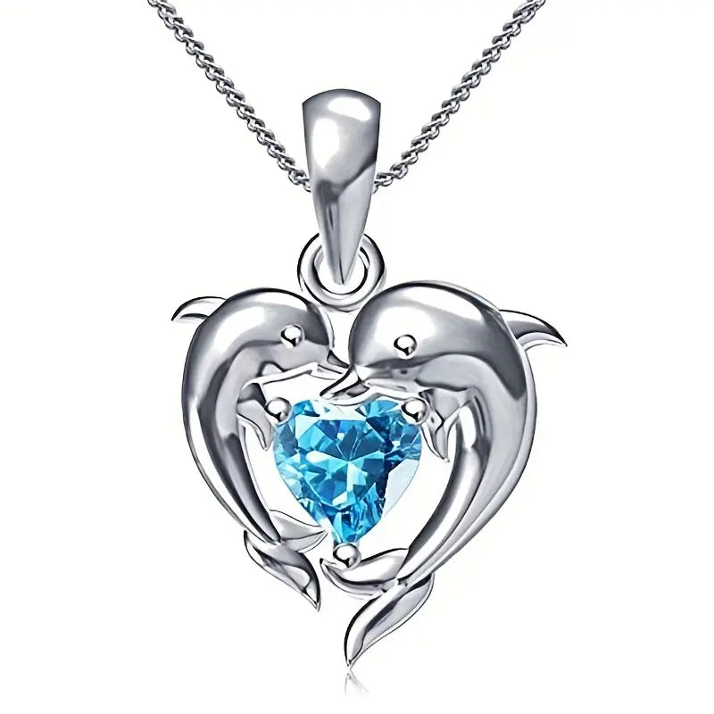 Dolphin Sapphire Necklace