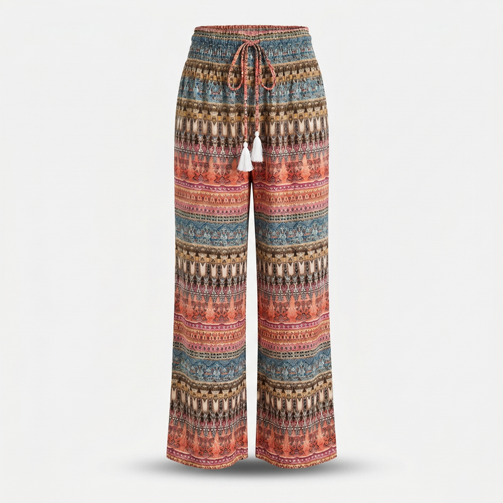 Sofia | Bohemian Summer Pants with Elasticated Waist