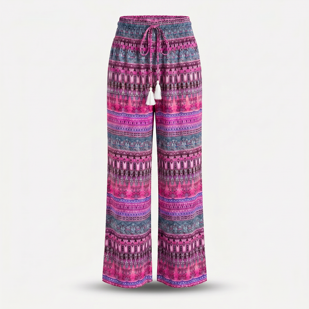 Sofia | Bohemian Summer Pants with Elasticated Waist