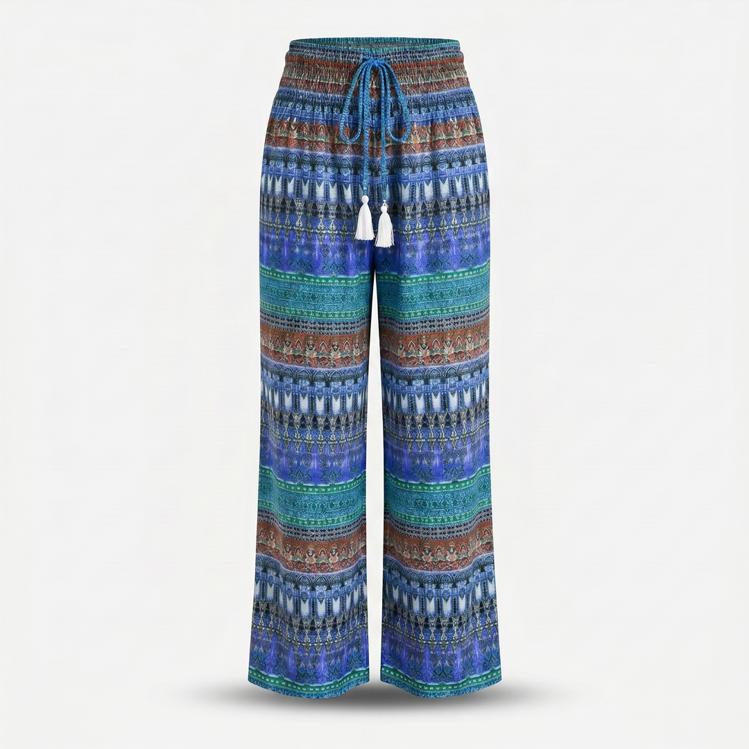 Sofia | Bohemian Summer Pants with Elasticated Waist