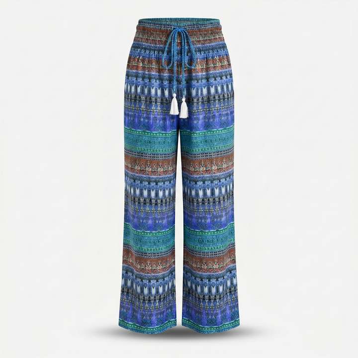 Sofia | Bohemian Summer Pants with Elasticated Waist