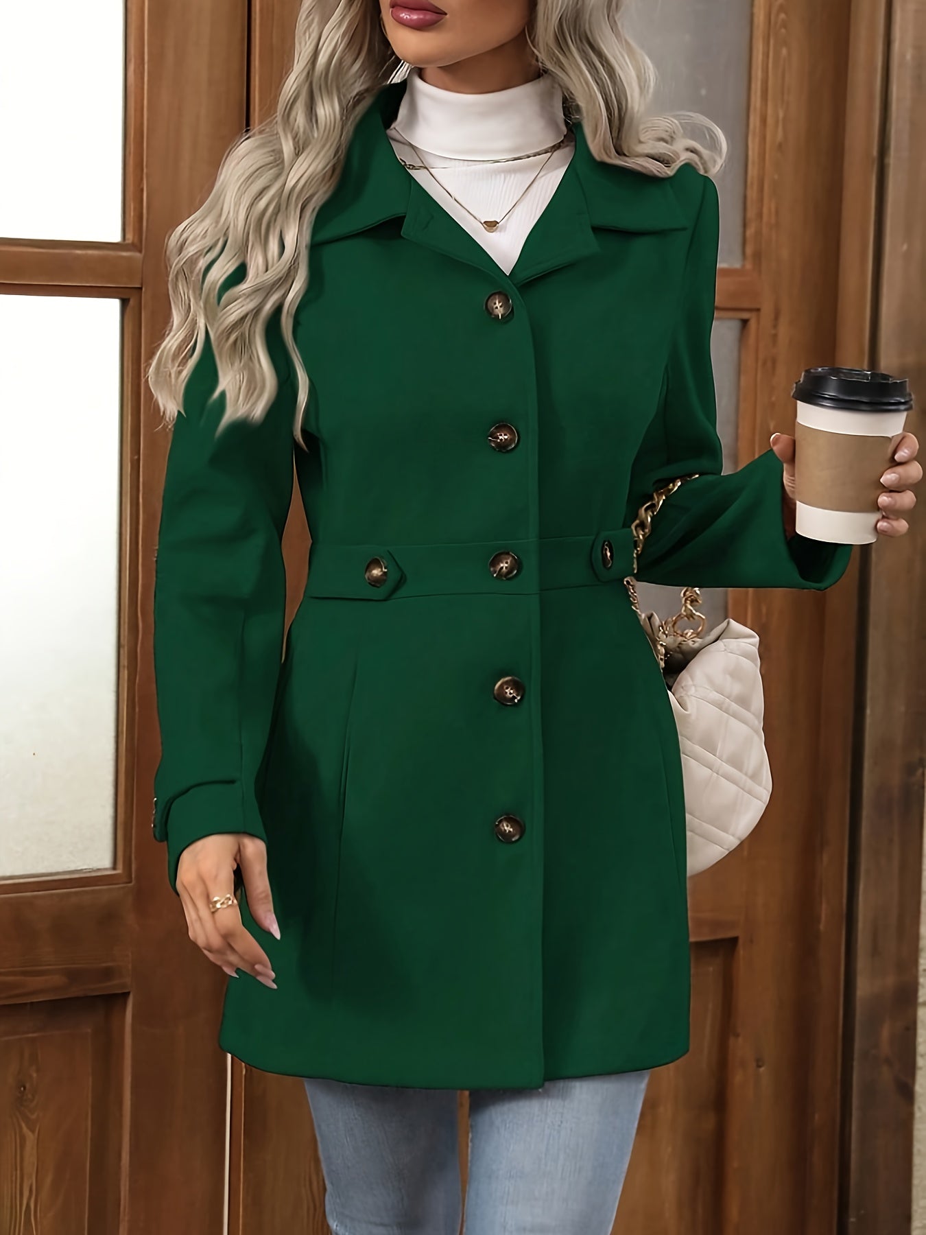 Margot | Waist-Defined Tweed Coat
