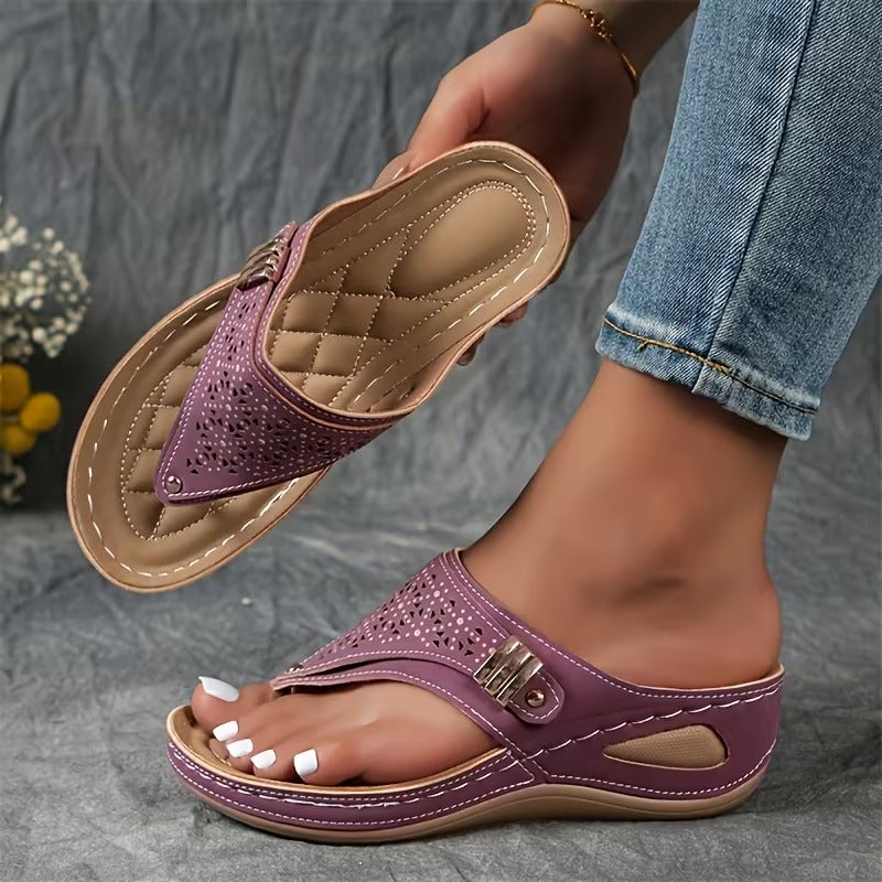 Eliza - Stylish Supportive Wedge Sandals