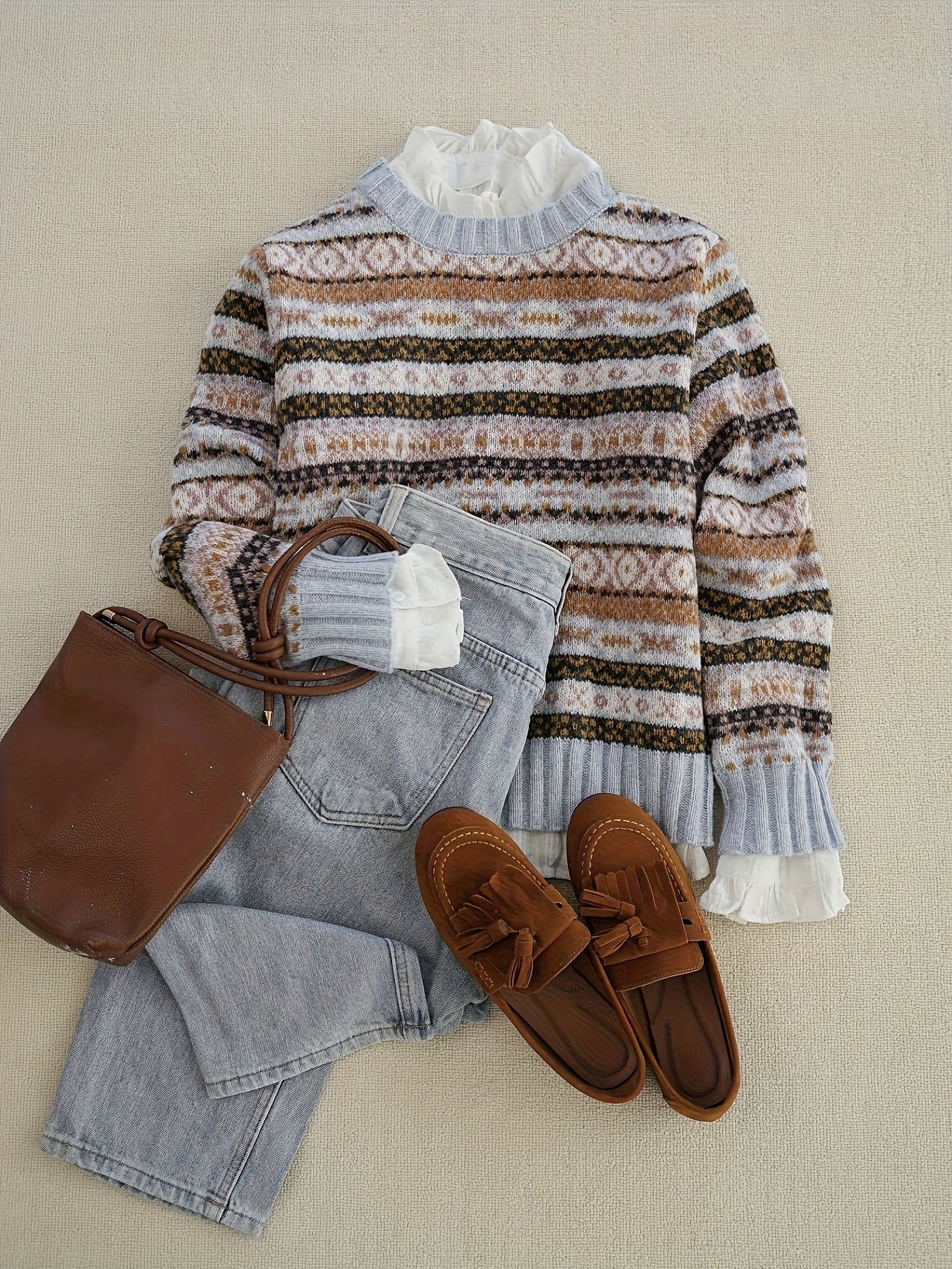 Ruby | Colourblock Raglan-Sleeve Jumper