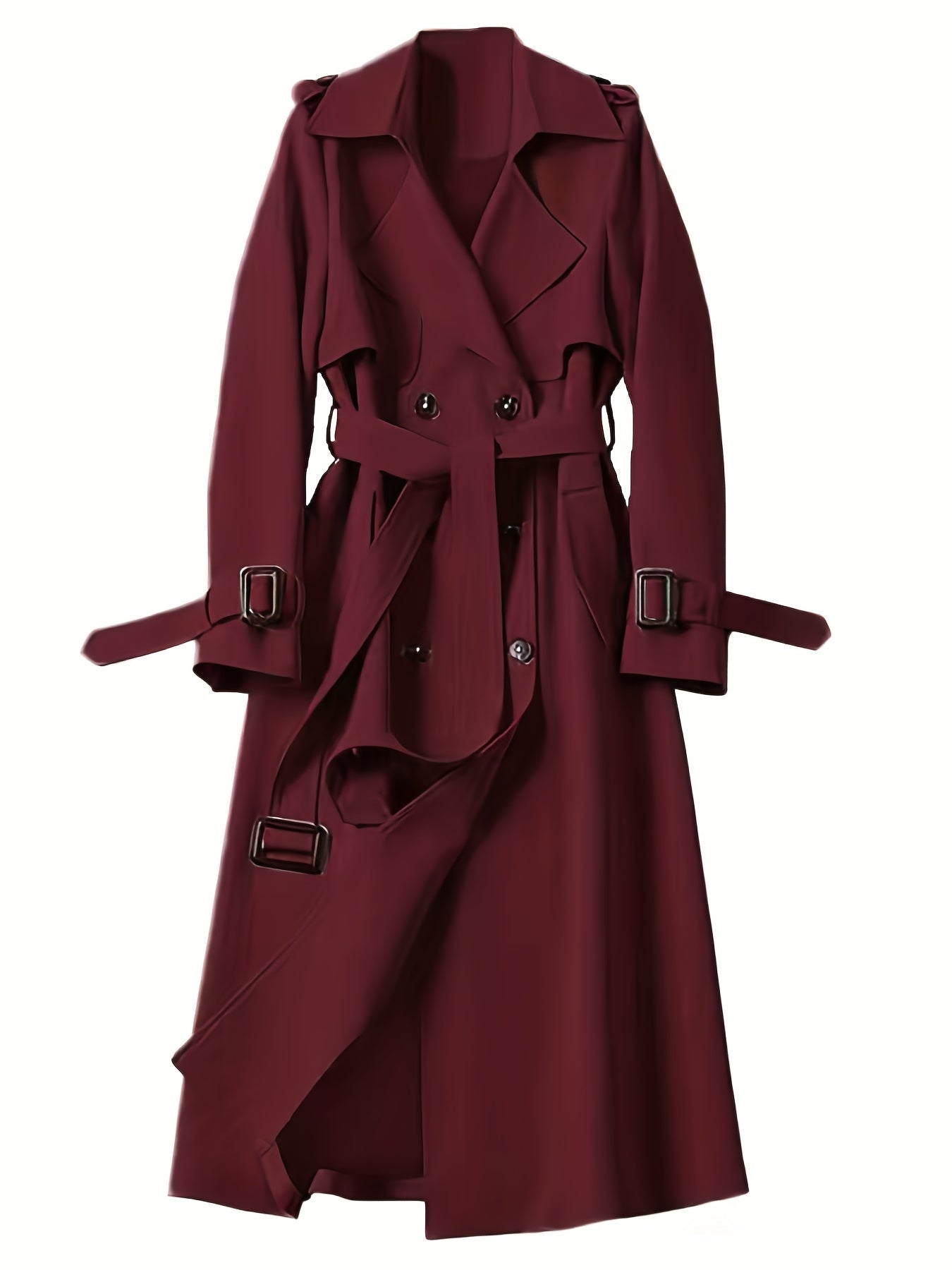 Charlotte | British-Style Double-Breasted Trench Coat