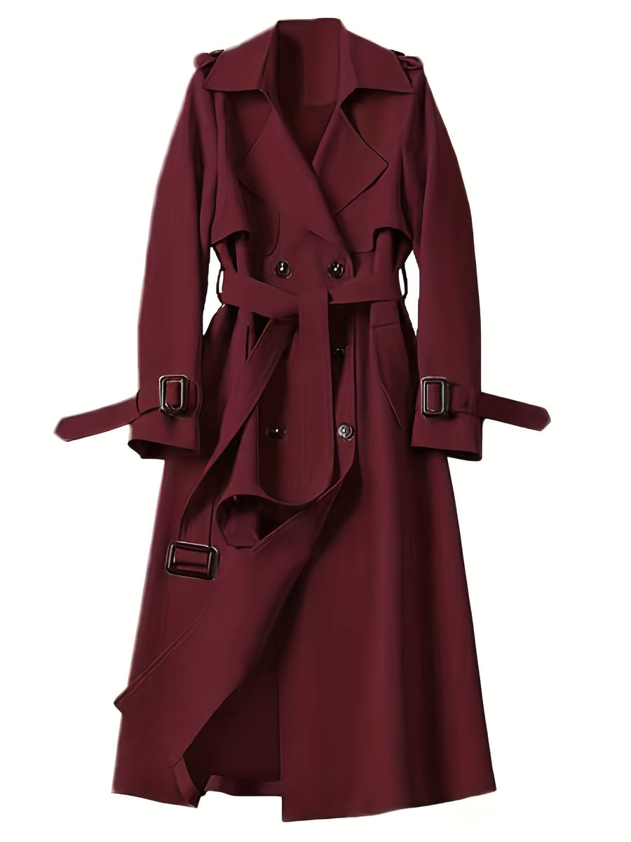 Charlotte | British-Style Double-Breasted Trench Coat