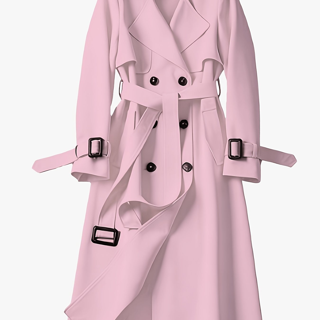 Charlotte | British-Style Double-Breasted Trench Coat