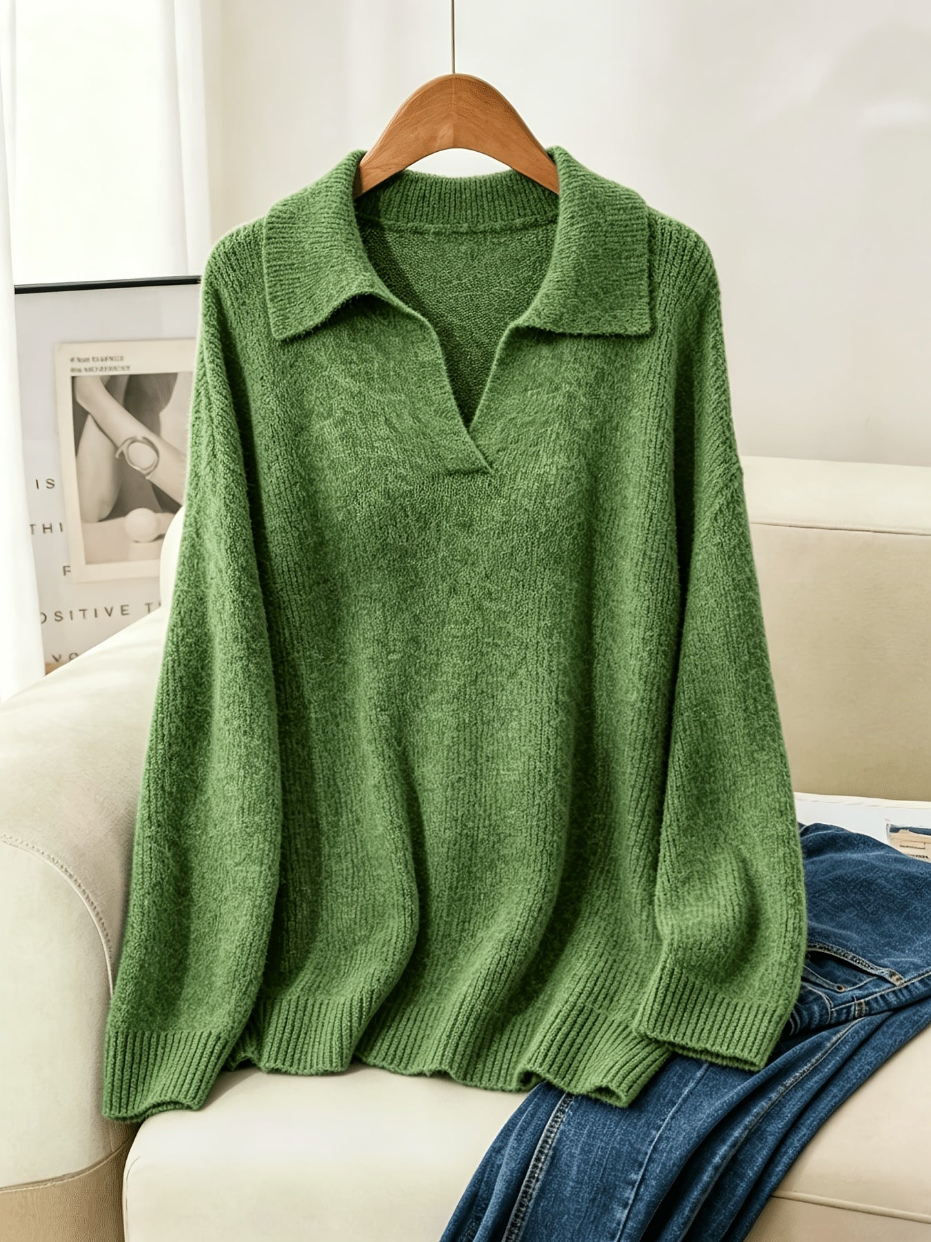Josephine | Plus Size Soft Lapel Pullover