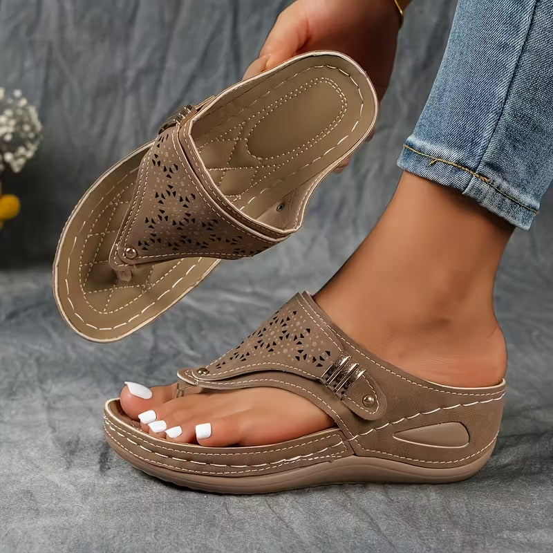 Eliza - Stylish Supportive Wedge Sandals